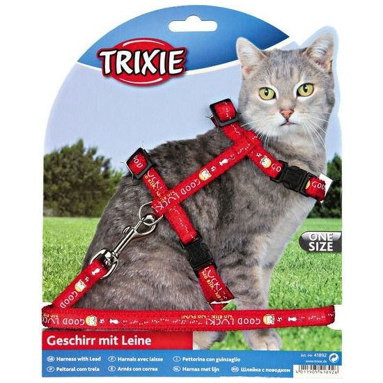 Trixie kedi göğüs tasma ve gezdirme seti Kırmızı Fiyatı