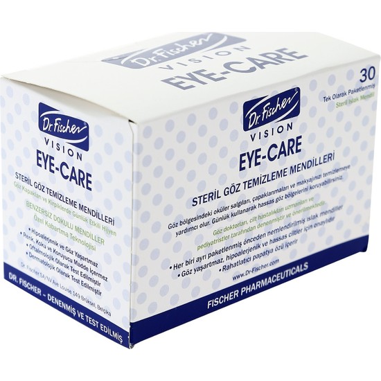 Dr.Fischer Eye-Care Yetişkin Steril Göz Temizleme Mendili - 30'lu Paket