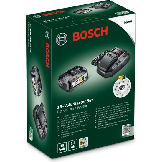 Bosch 18 Volt Starter Kit (2,5 Ah+Şarj Cihazı) Fiyatı