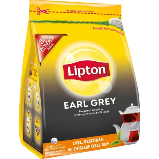 Lipton Earl Grey Demlik Poşet Çay 3.2gr 250li