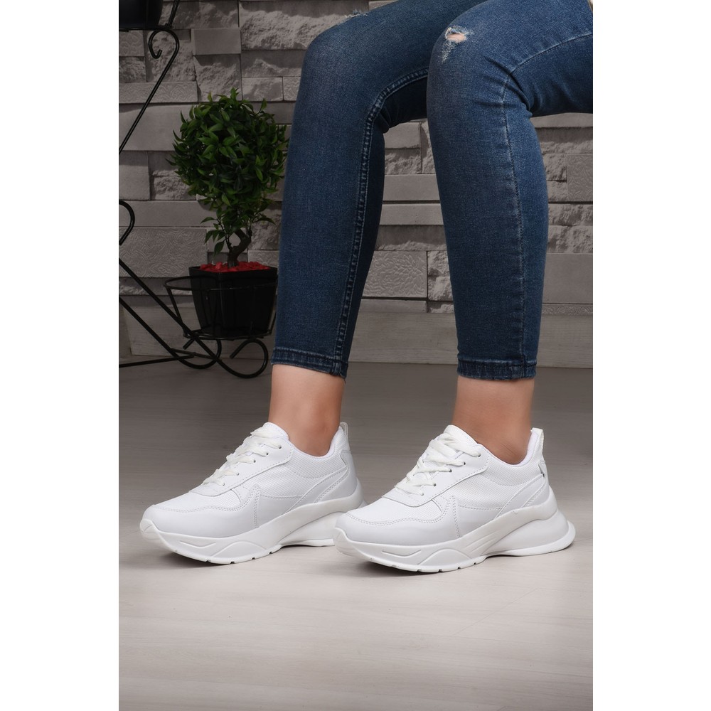 weynes kadin gunluk beyaz spor ayakkabi