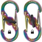 Nite Ize S-Biner Microlock Çelik Karabina 2li Paket Renkli ve Dayanıklı Malzeme ile 1,4 kg Kapasite