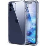 KZY Apple iPhone 12 Mini Kılıf Şeffaf Airbag Antishock Köşe Korumalı Silikon Kapak + Tam Kaplayan Ekran Koruyucu Cam Set