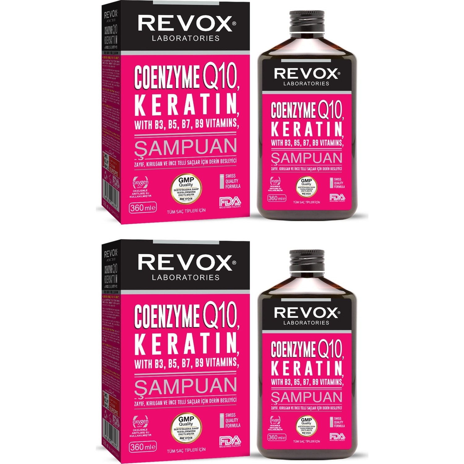 Revox Keratin Koenzim Q10, B Vitamin Kompleks Özel Seri Saç Fiyatı