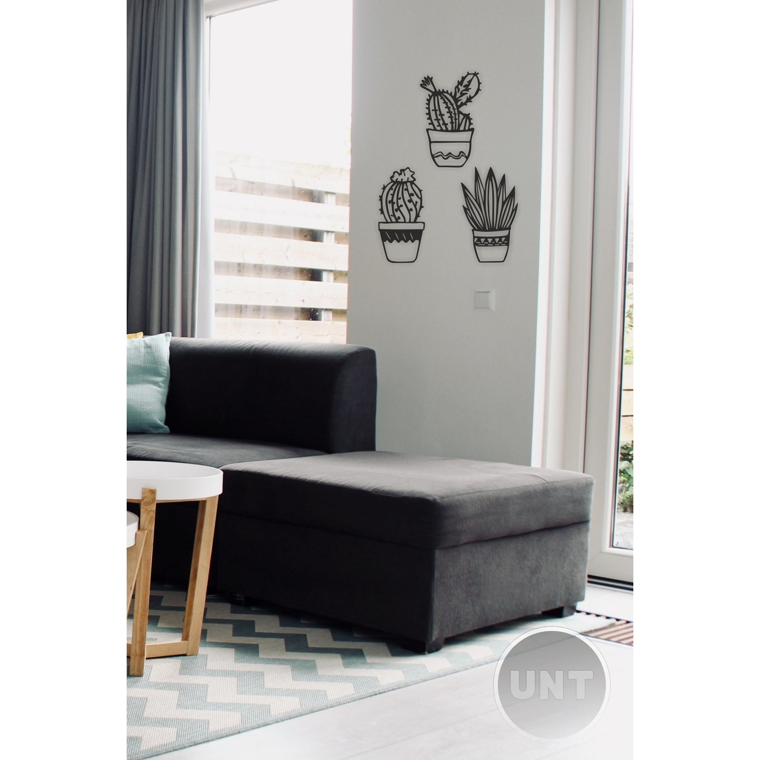 Unt 30 cm 3’lü Kaktüs Set Duvar DekoruSüsü, Ahşap Dekoratif Fiyatı