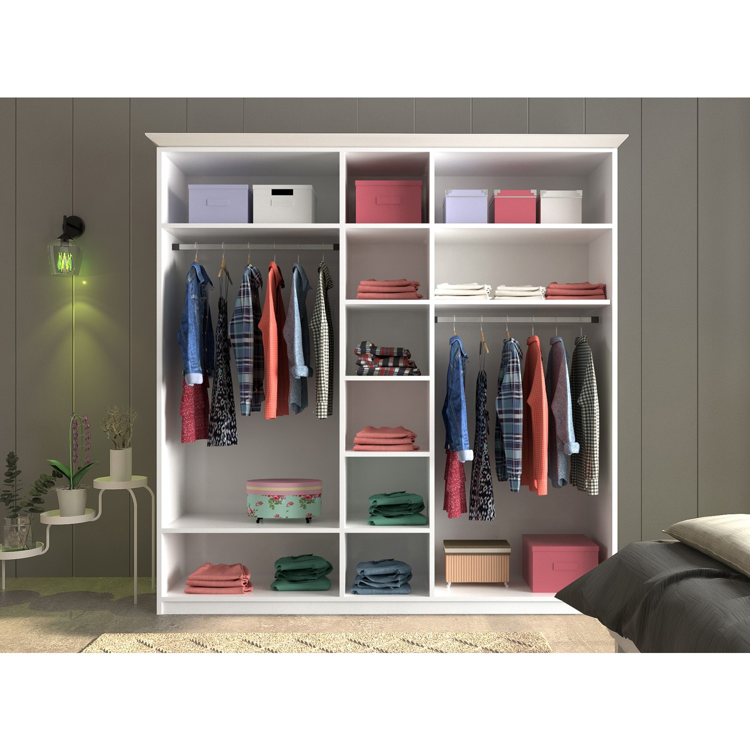 Rabi Mobilya Beyza Country 5 Kapaklı Gardırop Fiyatı