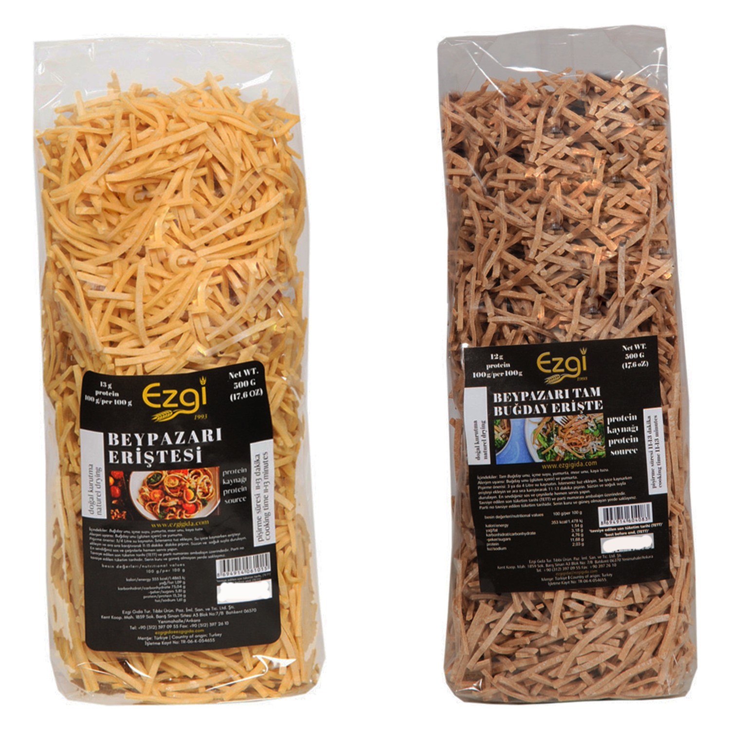 Ezgi Sade Ev Eriştesi 500 G &amp; Tam Buğday Ev Eriştesi 500 G Fiyatı