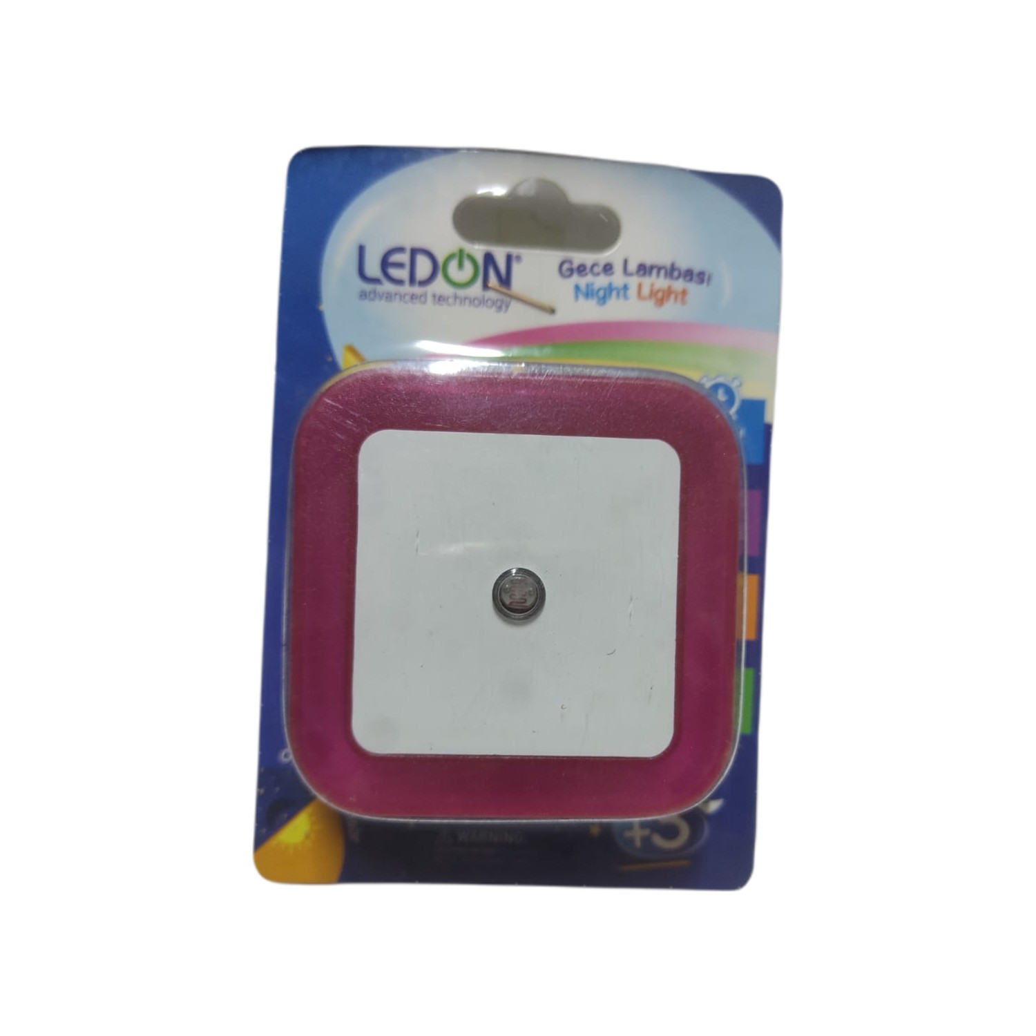 Ledon Sensörlü Çocuk Odası Yatak Odası Gece Lambası Kare Fiyatı