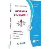 Egem Yayınları Davranış Bilimleri-İ Konu Anlatımlı Soru Bankası-Güz Dönemi (1.yarıyıl)