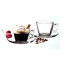 Paşabahçe Vella Tabaklı Çay Kahve Takımı 6'lı
