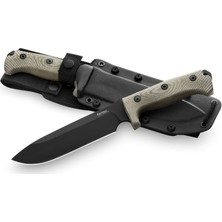 Lionsteel M7 Black Blade Green Canvas Bıçak