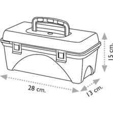 Centrepoint Çok Amaçlı Mini Takım Çantası Organizer Tool Box 12 Inç