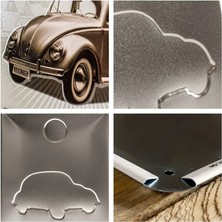 Nostalgic Art Vw Retro Beetle Kabartmalı Metal Duvar Panosu