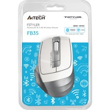 A4Tech A4 Tech FB35 Beyaz Bluetooth+2.4g Nano Kablosuz Optik 2000 Dpi Mouse