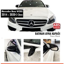 ADR Mercedes W205 2014-2020 C Class Batman Ayna Kapağı Piano Black