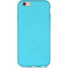 Case Street Apple iPhone 6 6s Kılıf Lsr Lansman Görünüm Içi Süet Silikon Turkuaz
