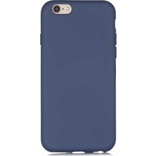 Gpack Apple iPhone 6 6s Kılıf Lsr Lansman Görünüm Içi Süet Silikon Lacivert
