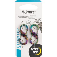 Nite Ize S-Biner Microlock Çelik Karabina 2li Paket