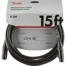 Fender Professional Series Microphone Cable 4.5 Metre - Black Mikrofon Kablosu