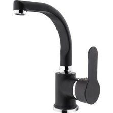 Gms Zümra Siyah Krom Lavabo Bataryası ZM301-K