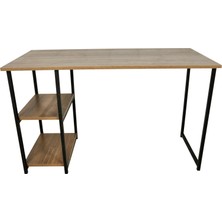Noowa 2 Raflı Çalışma Masası 50x120 ceviz