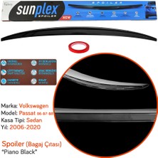 Sunplex Volkswagen Passat B6-B7-B8 2006-2020 Spoiler Bagaj Çıtası Piano Black