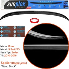 Sunplex Bmw 5 Serisi F10 2010-2016 Spoiler Bagaj Çıtası Piano Black