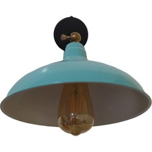 Mylights  Turkuaz Mafsalı Hareketli Retro Rustik Aplik  Duvar Lambası