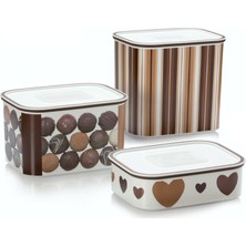 Tupperware Çikolata Su Saklama Kabı 3'lü Set