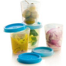 Tupperware Mini Şeker Kaplar Set 3 x 125 ml