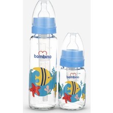 Bambino 2'li Cam Biberon Seti 225ML + 125 ml ( Gaz Önleyicili )