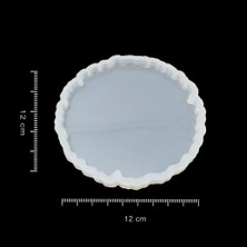 Hobizubi Tırtıklı Yuvarlak Bardak Altı Reçine Epoksi Kalıp - 277