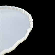 Dalgalı Oval Tepsi Reçine Epoksi Kalıp - T7