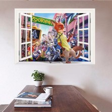 Kt Decoration Zootopia Zootropolis Hayvanlar Şehri Bebek ve Çocuk Odası Pvc Duvar Sticker