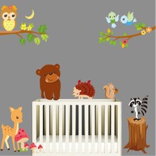 Kt Decoration Orman Hayvanları Çocuk ve Bebek Odası Pvc Duvar Sticker