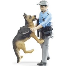 Bruder Polis Figürü & Polis Köpeği BR62150