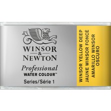 Winsor & Newton : Professional : Tam Tablet Suluboya : Winsor Yellow Deep 731 S.1