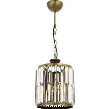 AVONNI AV-60029-1E Eskitme Kaplama Modern Avize E27 Metal Kristal 20cm