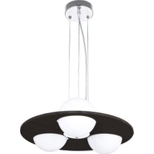 AVONNI AV-65013-3KV Venge Boyalı Modern Avize E14 Ahşap 40cm