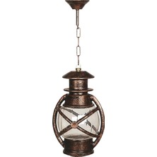 AVONNI BFE-68048-BKR Kahverengi Boyalı Dış Mekan Aydınlatma E27 Aluminyum Polikarbon Cam 22cm