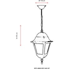 AVONNI BFE-68062-BSY-M2-OP Siyah Boyalı Dış Mekan Aydınlatma E27 Aluminyum Polikarbon Cam 18cm