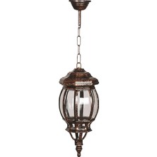 AVONNI BFE-68063-BKR Kahverengi Boyalı Dış Mekan Aydınlatma E27 Aluminyum Polikarbon Cam 20cm
