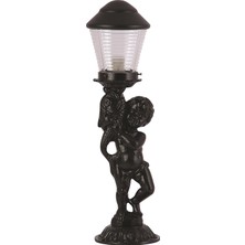AVONNI BSU-68073-BSY Siyah Boyalı Dış Mekan Aydınlatma E27 Aluminyum Akrilik Cam 20cm