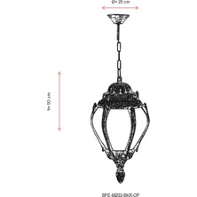 AVONNI BFE-68202-BKR-OP Kahverengi Boyalı Dış Mekan Aydınlatma E27 ABS Akrilik Cam 20cm