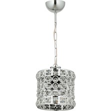AVONNI AV-65240-1K Krom Kaplama Modern Avize E27 Metal Kristal 17cm