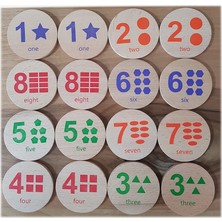 Bee Smart Memory Game Numbers - Ahşap Sayılar