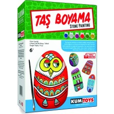 Kumtoys Cam Vitray + Mosaic Kabartma + Taş Boyama + Filografi Sanatı 4'lü Set