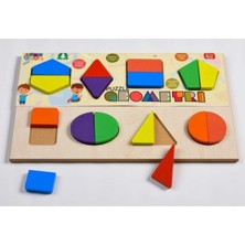 Türk Toys Türk Toys ahşap Eğitici Bultak Tetris ve Geometri Puzzle Çocuk Oyuncağı