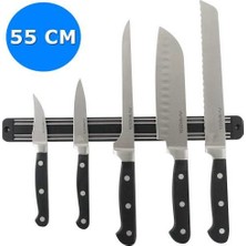 OPTANA Mıknatıslı Bıçak Askı 55 cm Mutfak Stand Güvenlik Organizer