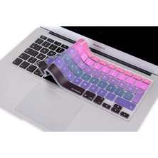 Laptop MacBook Air Pro Klavye Koruyucu Kılıf 13inc 15inc 17inc Türkçe Baskı A1278 A1466 1502 Ombre